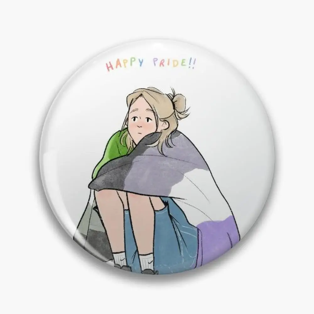 Pride Buttons Broches, Acessório Jóias, Lapel Badges, Fashionable Pride Pin, Aro e Ace