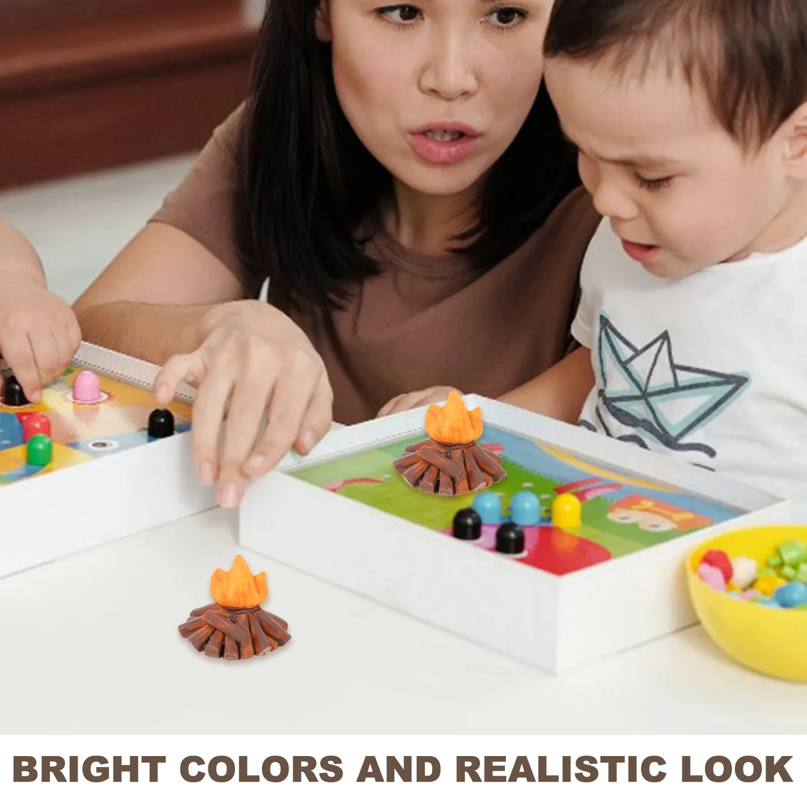 

Модель реквизита для костра, мини-игрушки для костра, миниатюрный миниатюрный кукольный домик для кемпинга, миниатюрная яма