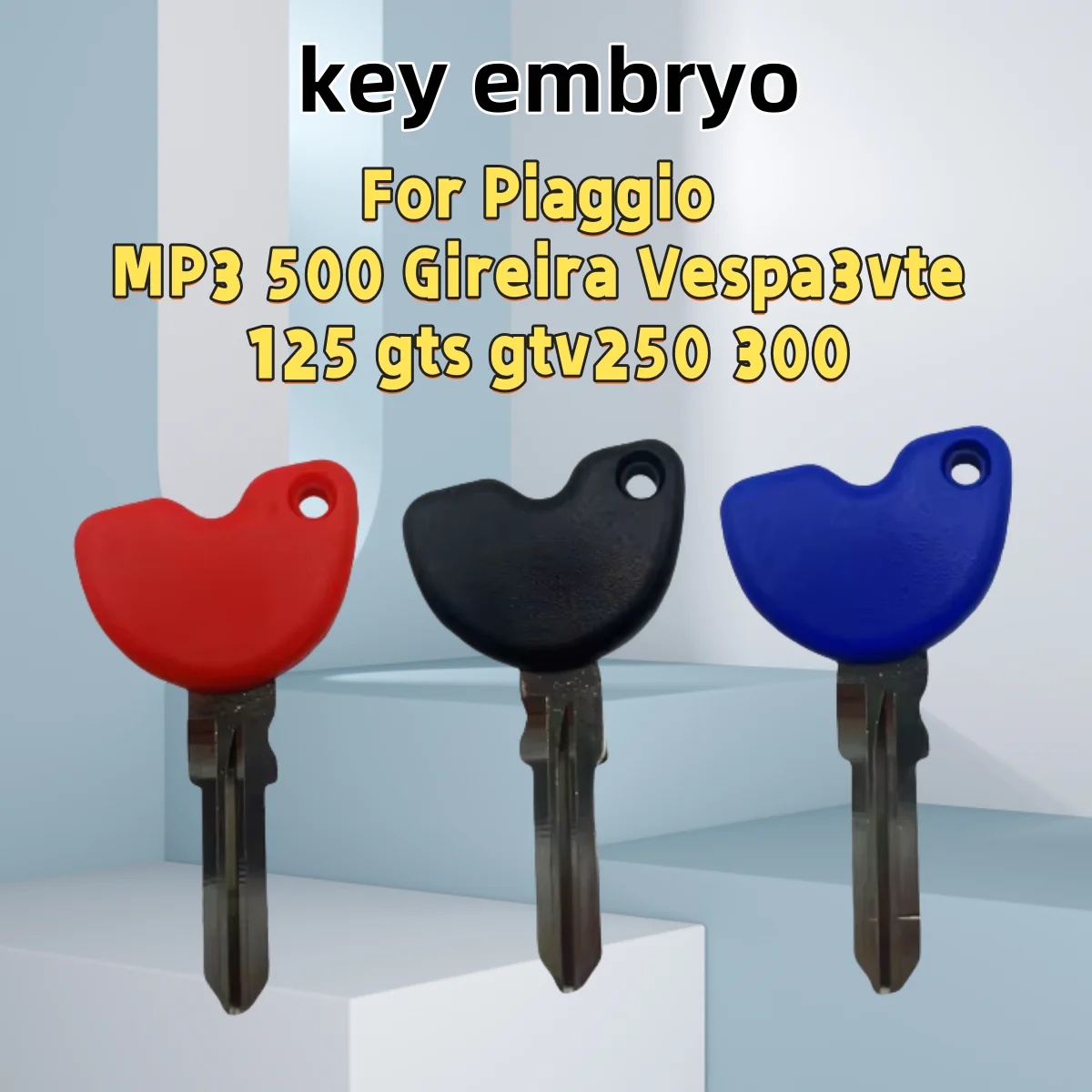 

Blank Key Motorcycle Replace Uncut Keys can be placed anti-theft For Piaggio MP3 500 Gireira Vespa3vte 125 gts gtv250 300