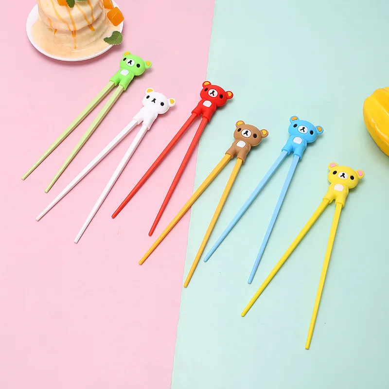 1pc Nette Bär Kinder Stäbchen Kleinkind Für Kinder Lernen Ausbildung Stäbchen Aids Sushi Stäbchen Lernende Helfer Kinder Gefälligkeiten