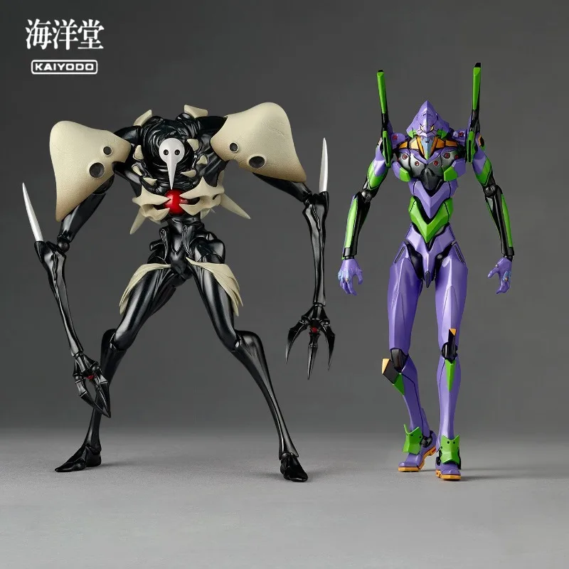 In‑Stock Official Kaiyodo Revoltech EVA Unit‑01 & 4th Angel Neon Genesis Evangelion Articulated Action Figure Collectible Model