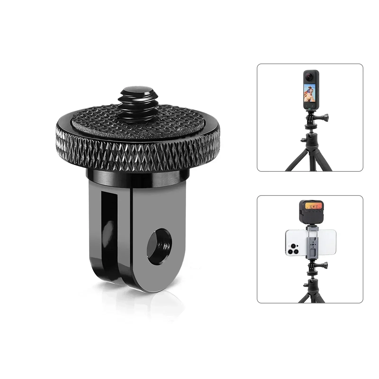 Camera Tripod Adapter For-GoPro Camera Easy Installation Tripod Transfer Seat 1/4 Thread Connector Cameras Accessories