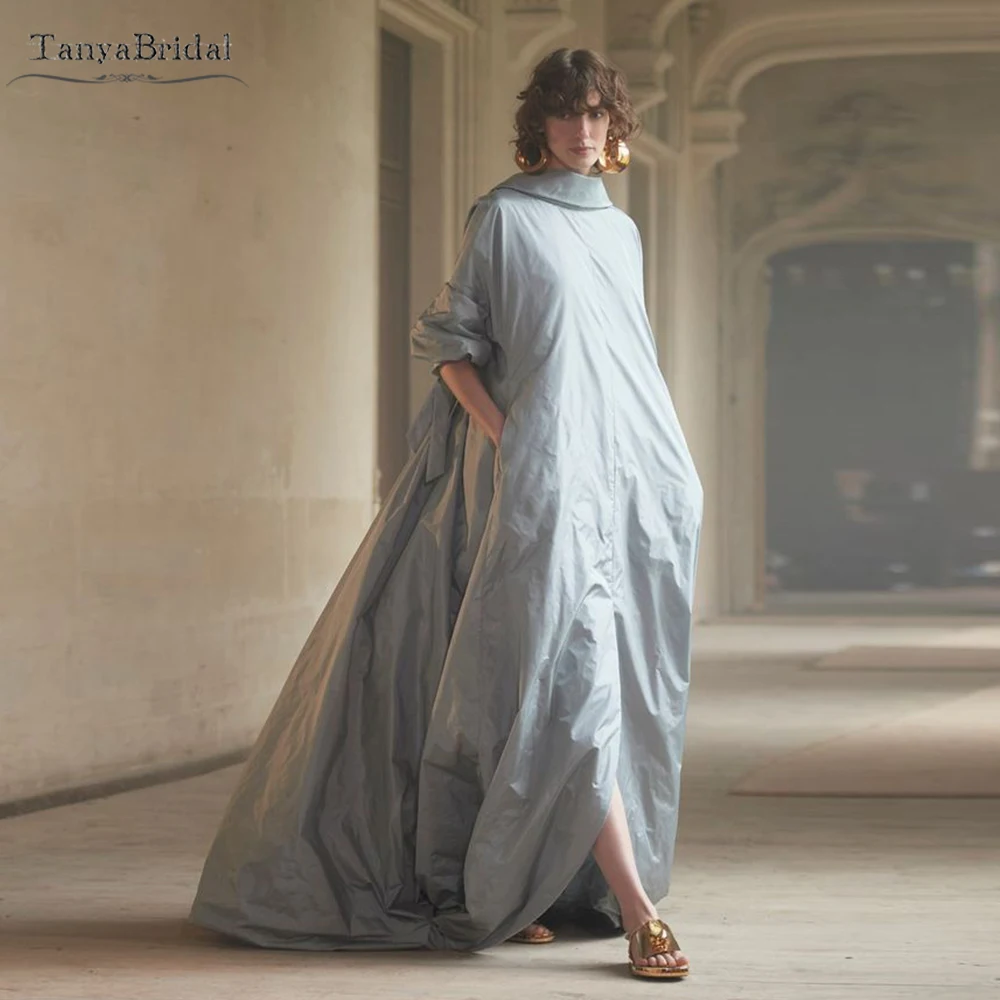 

Голубая свадебная накидка из тафты, свадебная куртка с короткими рукавами, женское вечернее пальто с бантом на спине DJ550