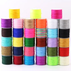 1Roll Jewelry Thread Nylon Cord For Necklace Bracelets DIY Jewelry Accessories 39Colors Thread Hot Sale High Quality 0.8mm*20m