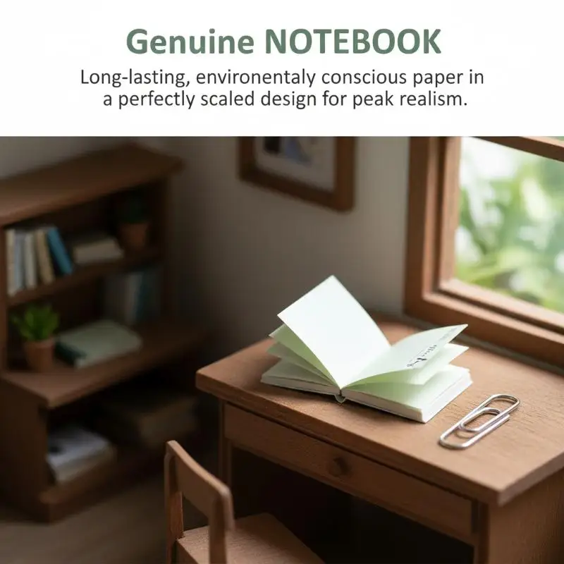Pretend Play Mini Notebook Diary Books Model 10Pcs for 112 Dollhouse Miniature Study Room Decor Accessories