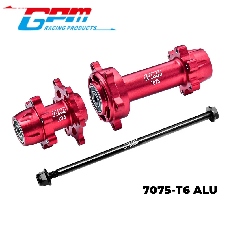 GPM MX0067 알루미늄 7075-T6 앞뒤 휠 허브 헥스 (큰 내부 베어링) LOSI 1/4 PROMOTO MX SM 모터사이클 RC 업그레이드용