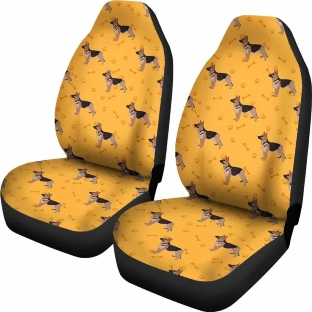 German Shepherd Car Seat Covers 2091706,Pack of 2 Universal Front Seat Protective Cover