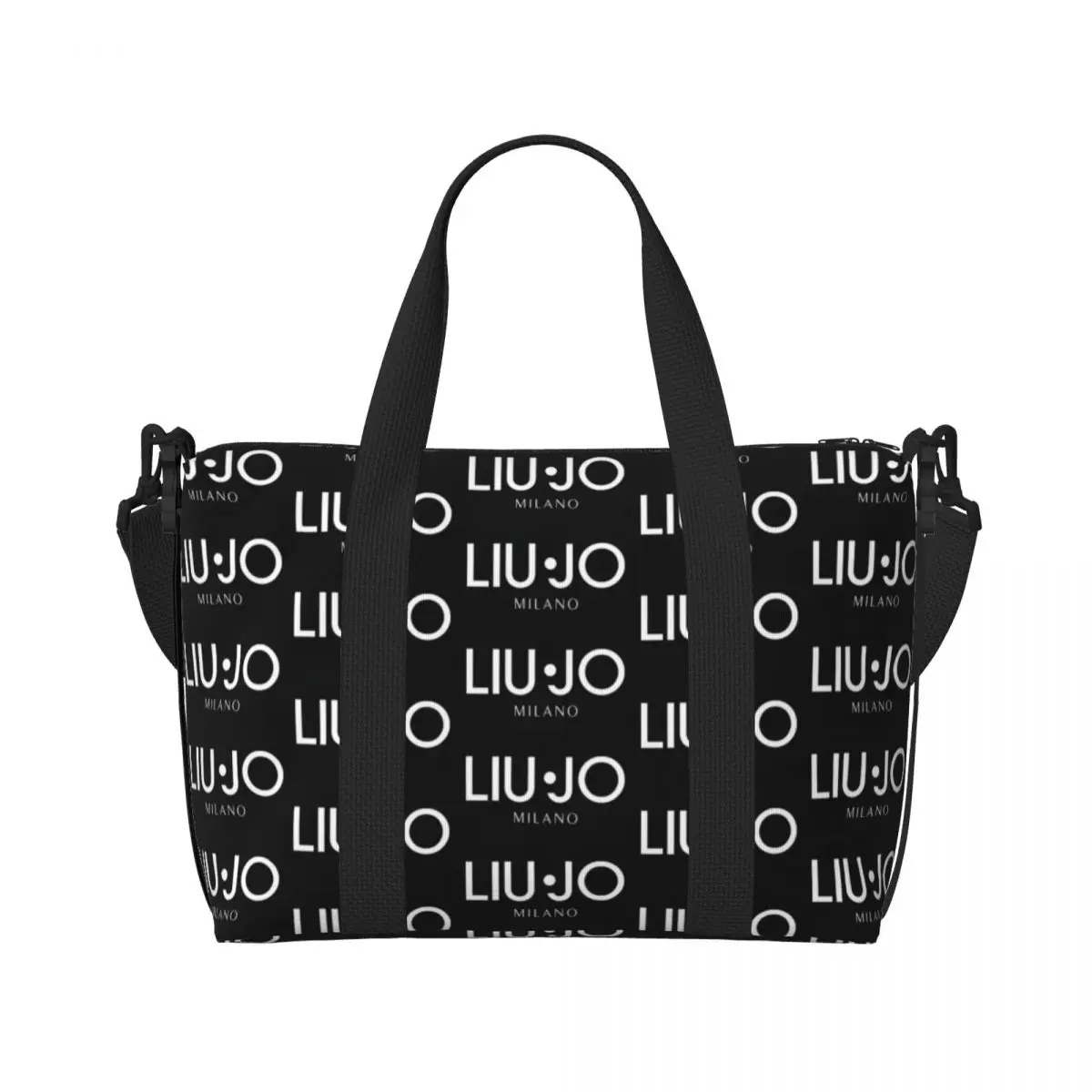 Custom Liu Jos Logo Grocery Shopping Tote Bags Women Big Capacity Gym Beach Travel Bags