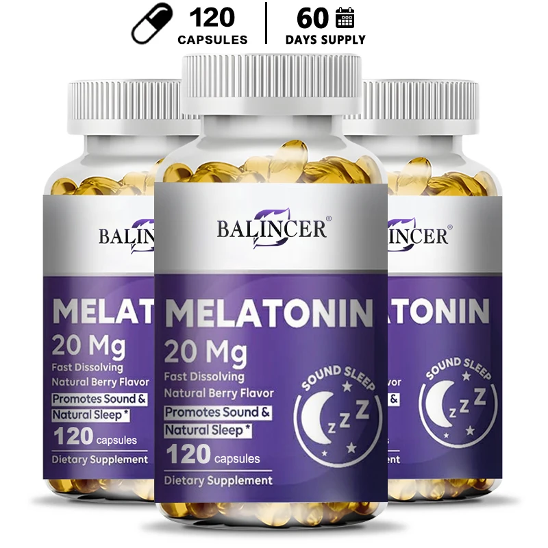 Balincer Melatonin - Supports Mood, Cognitive Relaxation, Healthy Sleep - Immune System, Non-GMO, Vegan