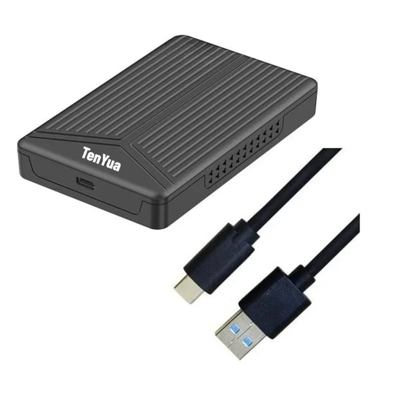 Scatola per disco rigido mobile USB 3.1 Scatola per disco rigido SATA da 2,5 pollici Custodia SSD Supporto per disco rigido da 15 mm per computer portatile