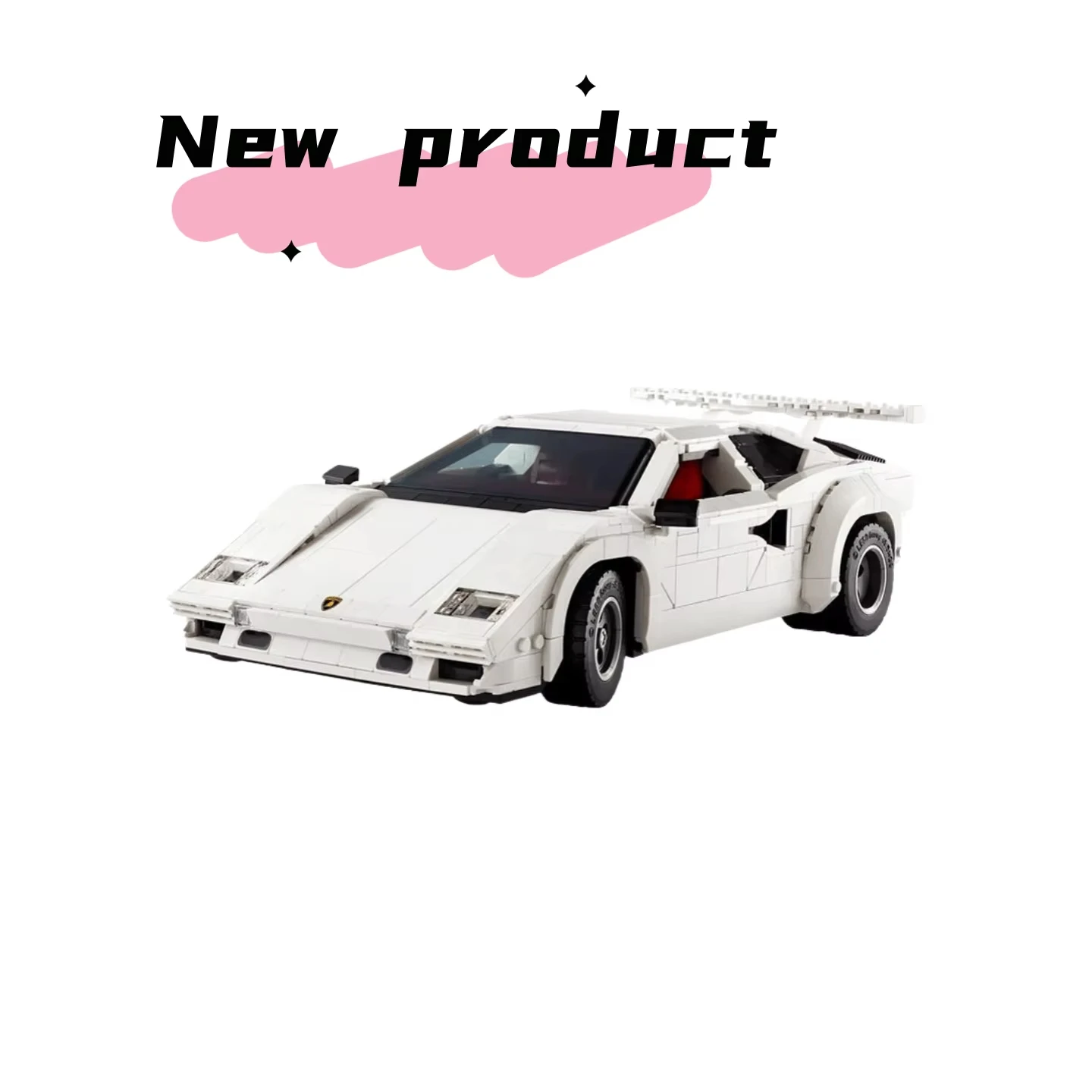 10337 Countach 5000 QV اللبنات سوبر سباق السيارات نموذج 1506 قطعة عيد الميلاد الطوب لعبة تعليمية للأطفال