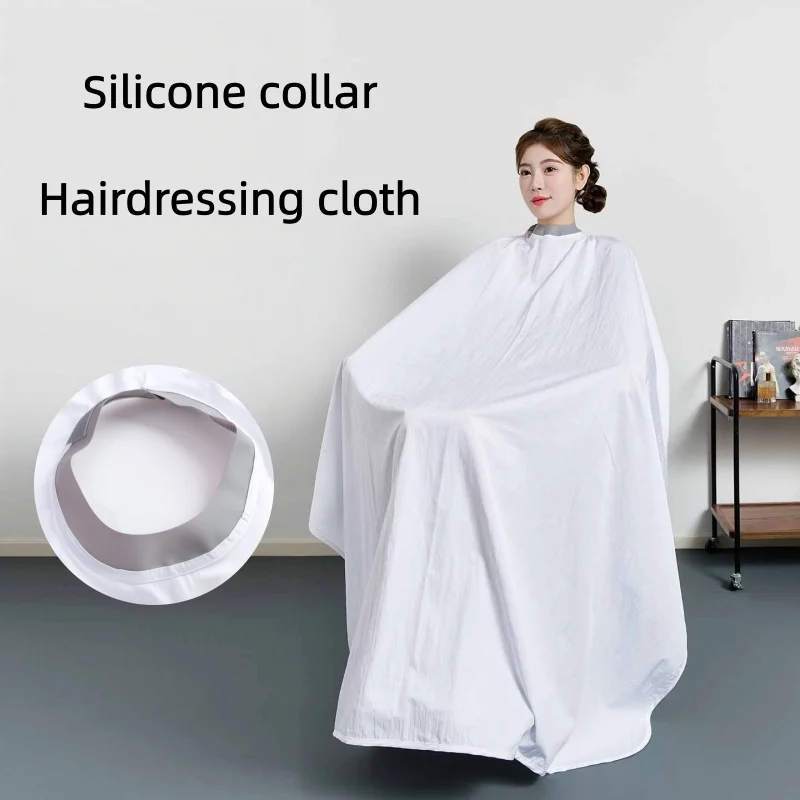 Silicone Collar Hair Cutting Wrap Cloth Hairsalon High End Hairdressing Cloak Barber Apron Barbershop Hairdresser Haircut Capes