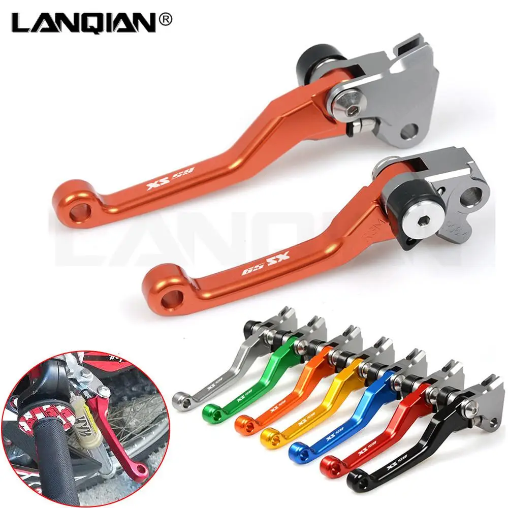 

CNC For 65 SX 2004 2005 2006 2007 2008 2009 2010 2011 Motorcycle Handle Brake Clutch Lever Orange Dirt bike Pivot Lever 65SX