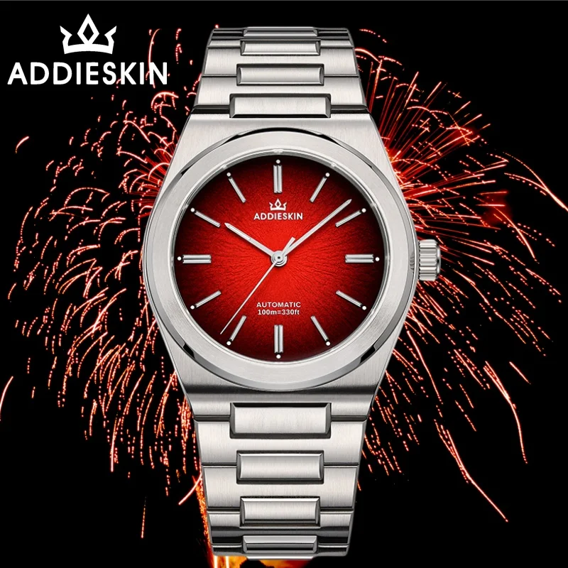 

ADDIESKIN 2025 NEW Men Luminous Watch Sapphire Crystal 10Bar Waterproof 9015 Movement Automatic Mechanical Watch K001 “Pupil”