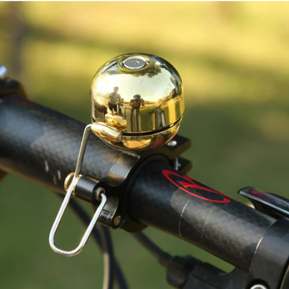

Vintage Mini Loud Mountain Bell Melodious Road Bike Thumb Bell For Scooter Motorcycle Tricycle Durable Alloy Easy Install Clear