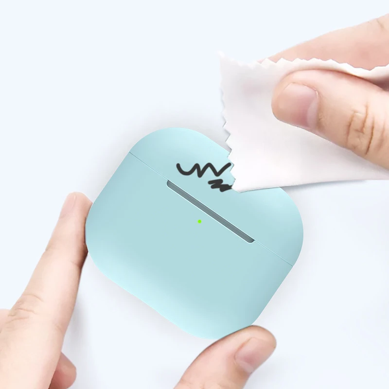 Funda de silicona para Apple Airpods 3, funda inalámbrica Bluetooth para Airpods 3, funda para air pods 3, funda para auriculares, accesorios