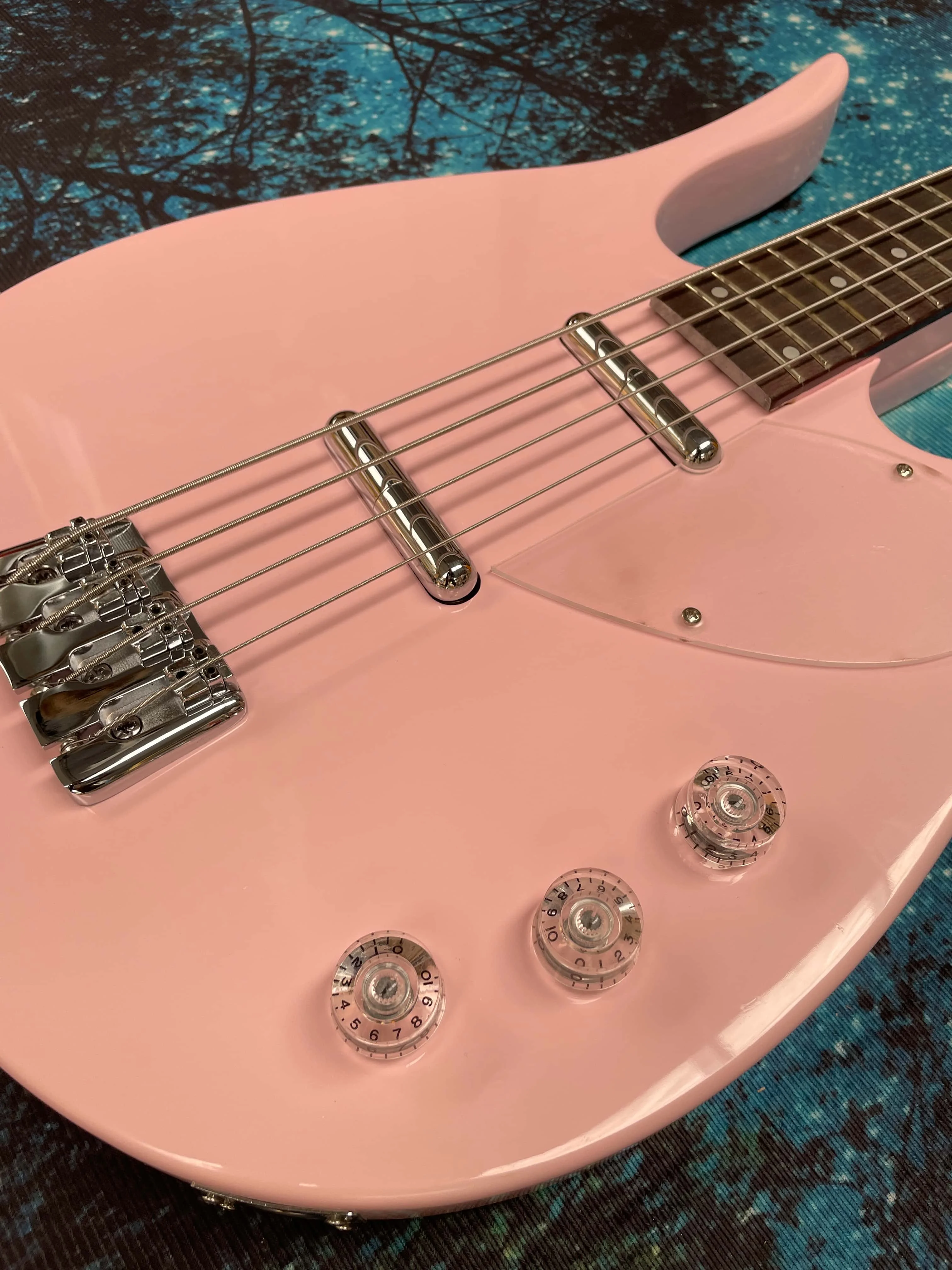 4-string bass electric guitar,water-drop-shaped pastel pink finish highly recognizable guitar guitars,beginner electric guitarra - view 4
