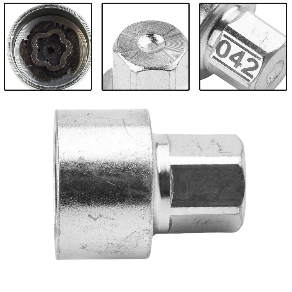 Car Tire Wheel Lock Lugnut Anti-theft Screw Nut Bolt #42 Removal Key Socket For BMW 1 3 4 5 6 7 Series