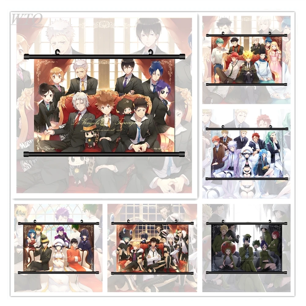 Katekyo Hitman Reborn! Vongola Family Anime Posters Wall Poster Canvas Painting Wall Decor Posters Wall Art Picture Home Decor