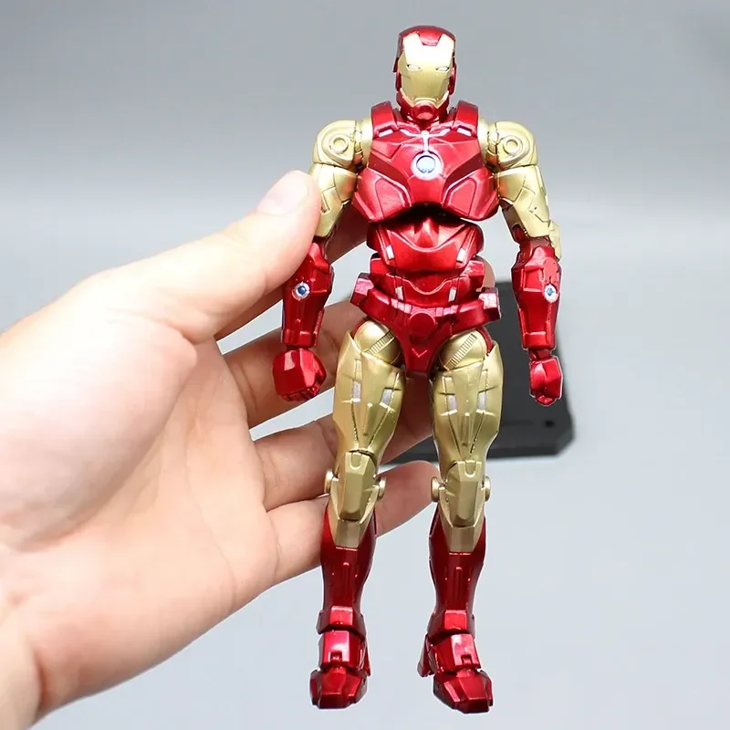 Hot 16cm Gk Deadpool Iron Man Joint Action Figure Anime Movie Character Doll Battle Armor Handwork Children'S Toy Adult Gift