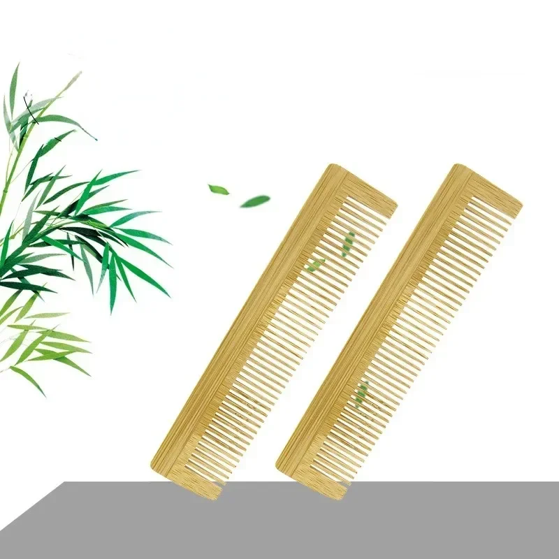 2pcs Wooden Comb Bamboo Massage Hair Combs Natural Anti-static Hair Brushes Hair Care Massage Comb Men Hairdressing Styling Tool