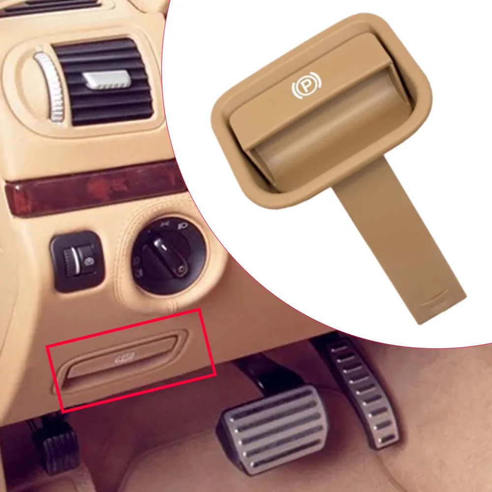 

For Porsche Cayenne 9PA 955 957 2003-2009 Handbrake Parking Brake Lever Car Hand Brake Parking Brake Handle Black Beige Gray