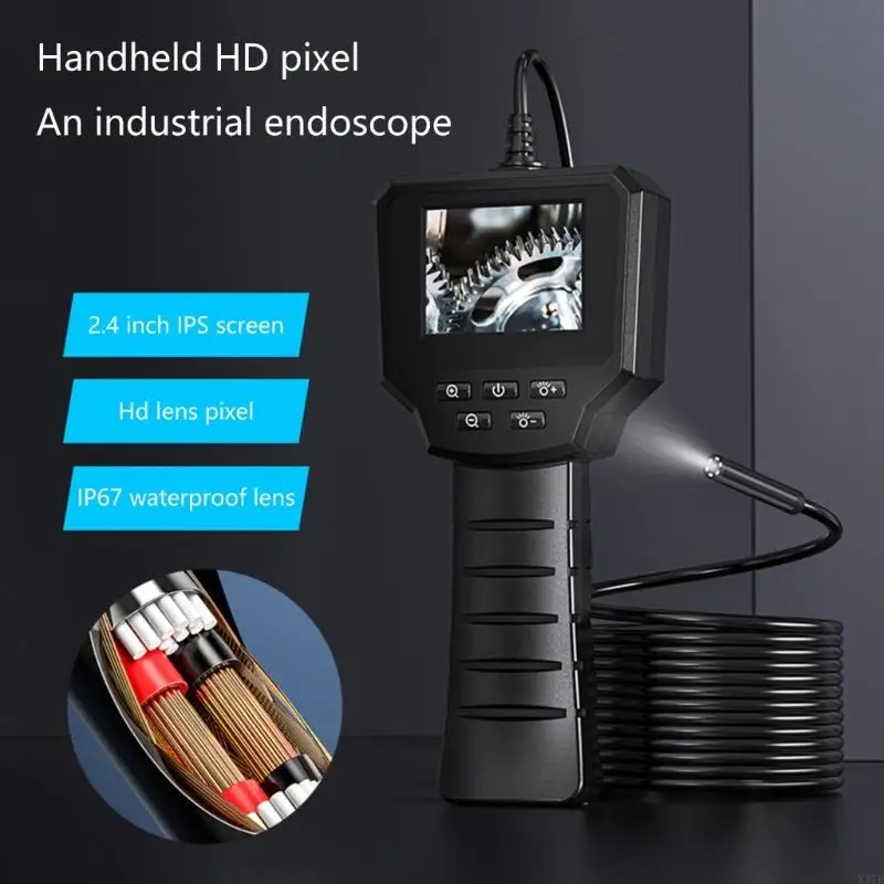 

Endoscope with USB Charging Versatile Inspection Tool Pipe Inspection Camera Upgrades for Professional Maintenance Tasks X37F
