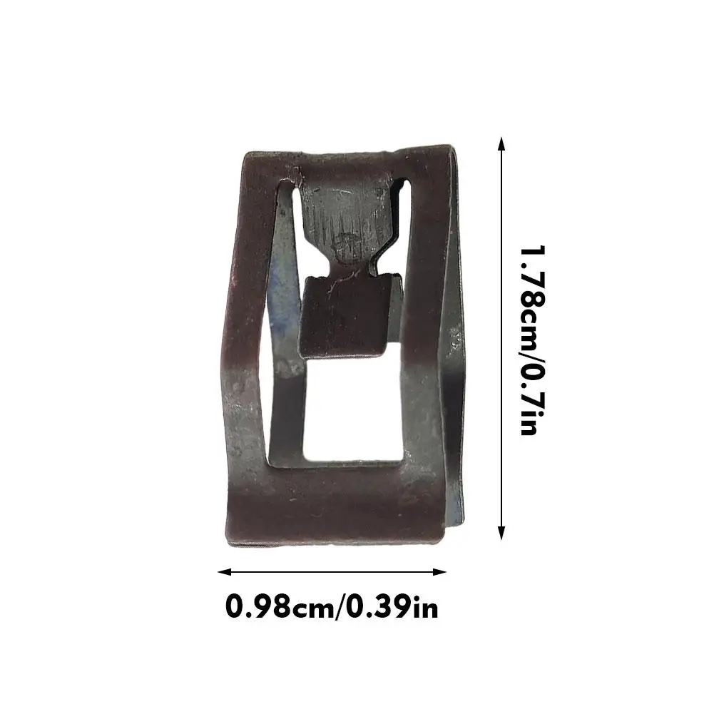 10Pcs Universal Car Front Console Dash Dashboard Auto Trim Metal Retainer Black Rivet Fastener Clips Metal Clip Car Dashboard