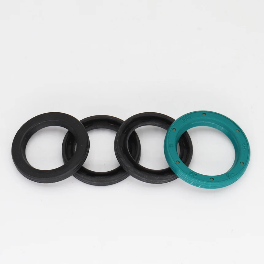 VG 16*22*3 16x22x3 16*24*3 16x24x3 Green NBR Nitrile Rubber Groove Single Lip External Thread Rotaroty Skeleton Gasket Oil Seal