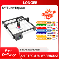 LONGER RAY5 Laser Engraver, 32-Bit Chipset WIFI, Connection with Touch Screen and Offline Carving, Power Button & Eye Protection