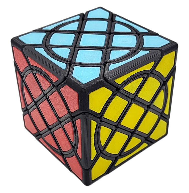 ZEPUZZLES cercle Compy Cube Desiqned par Jacob Keener forme étrange Puzzle sans autocollant Cube Puzzle jouets enfants cadeau Cubo Magico