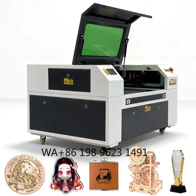 High Accuracy CO2  Engraving Cutter 6040 9060 1390 Water Cooled Multipurpose Wood Acrylic Processing Equipment