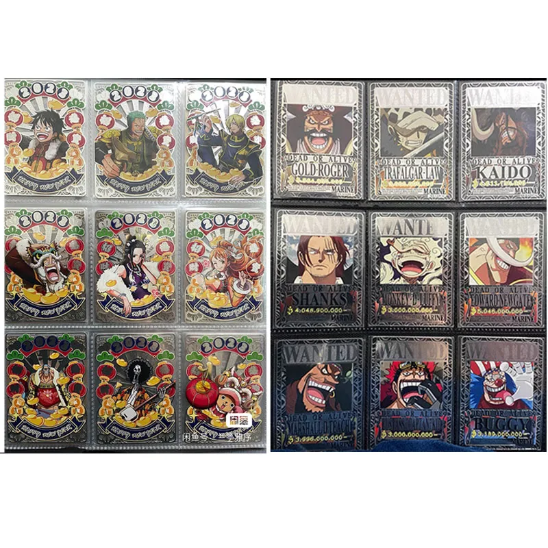 Anime One Piece Monkey D. Luffy Nico-Robin Roronoa Zoro Silver Card Game Collection Rare Children\'s Toys Boys Birthday Gifts