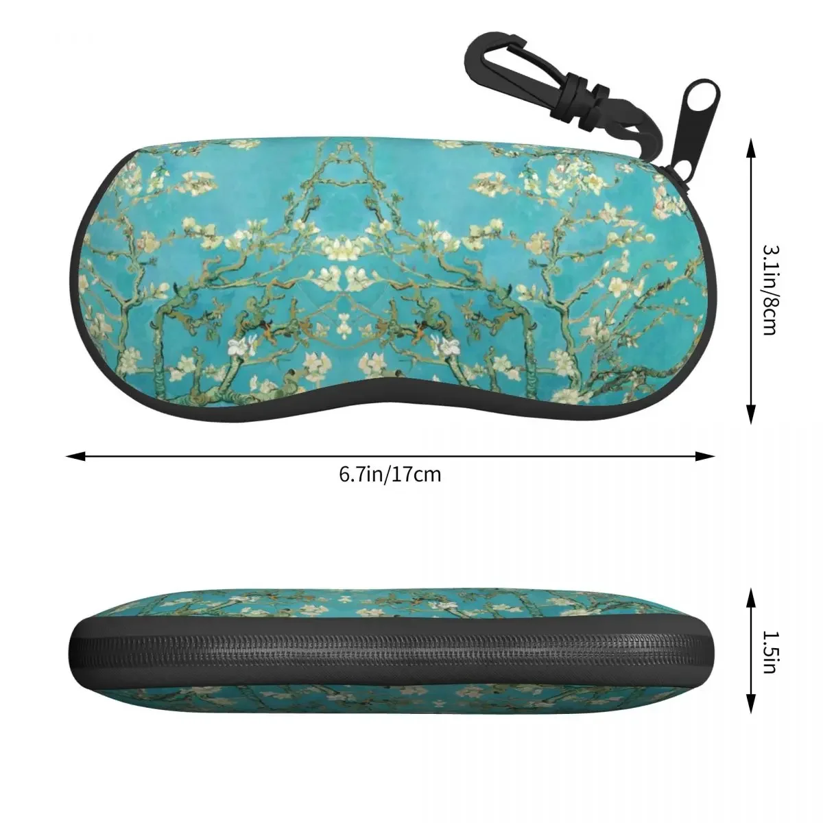 Almond Blossoms By Vincent Van Gogh Eyeglass Glasses Case Women Men Soft Flowers Painting Sunglasses Protective Box