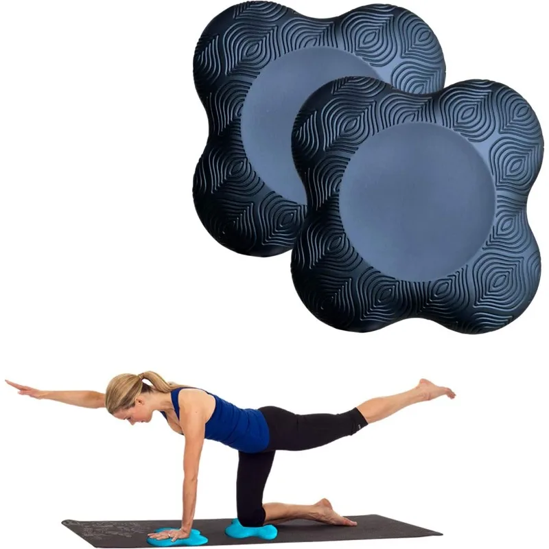 2 Packs NEW for Knees Elbows Wrist Hands Head Foam Yoga Pilates Work Out Kneeling Pad Black Yoga Knee Pads Cushion Extra Thick