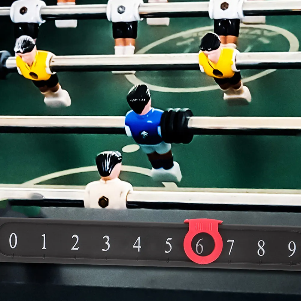 

4Pcs Table Soccer Score Counter Professional Sturdy Plastic Foosball Score Keeper Multi-Use Scoring Device for Desktop Games and