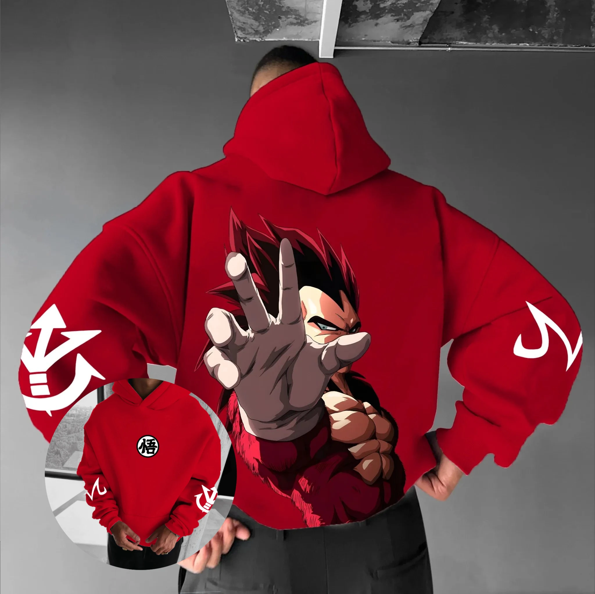 

Dragon Ball Vegeta аниме для мужчин и женщин толстовка с капюшоном куртка уличная одежда повседневный пуловер косплэй толстовка весна осень модные топы