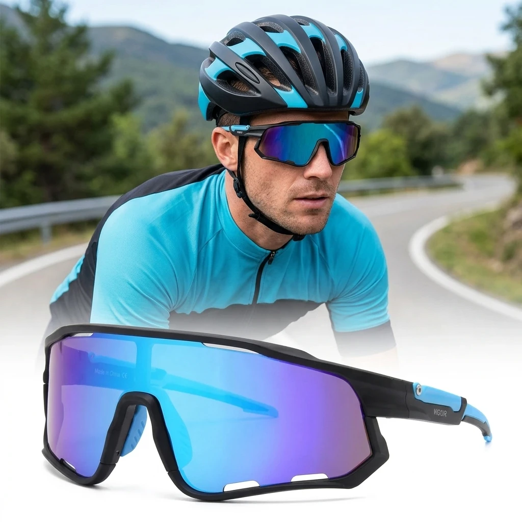 

UV400 Cycling Sunglasses Men Women Windproof Dustproof Outdoor Sport Bike Glasses MTB Road Protective Eyewear Unisex Goggles UV