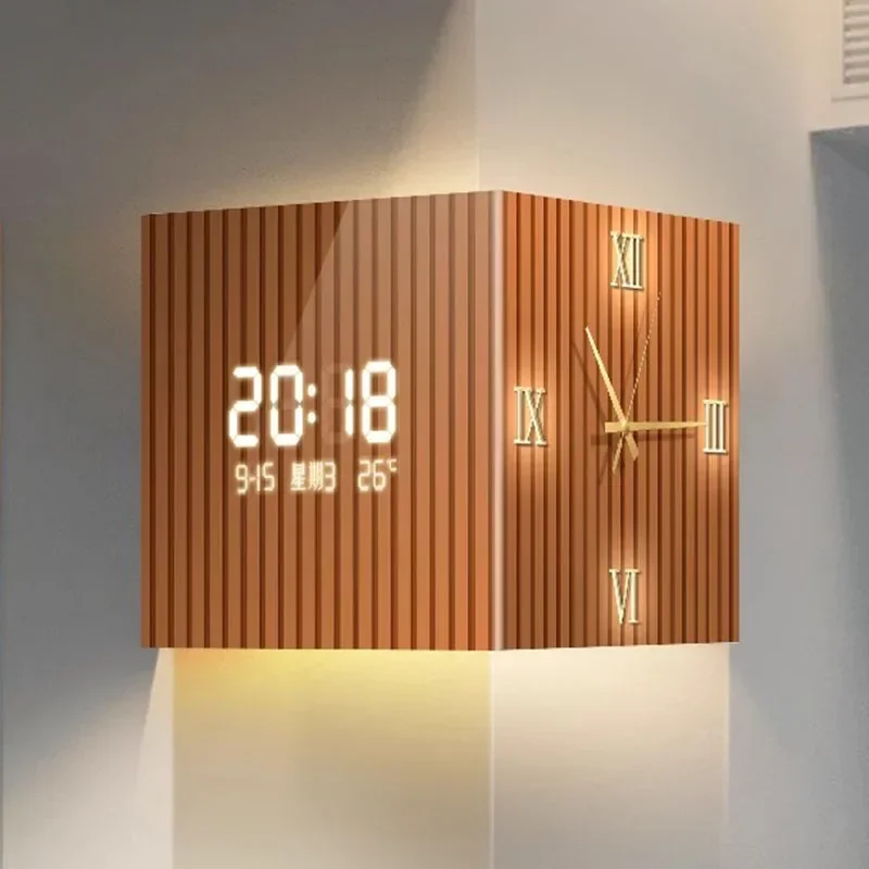 Modern Wall Clock Decorative Led Digital Clock Large Temperature Clocks Office Interior Calendar Clocks Aesthetic Room Decor
