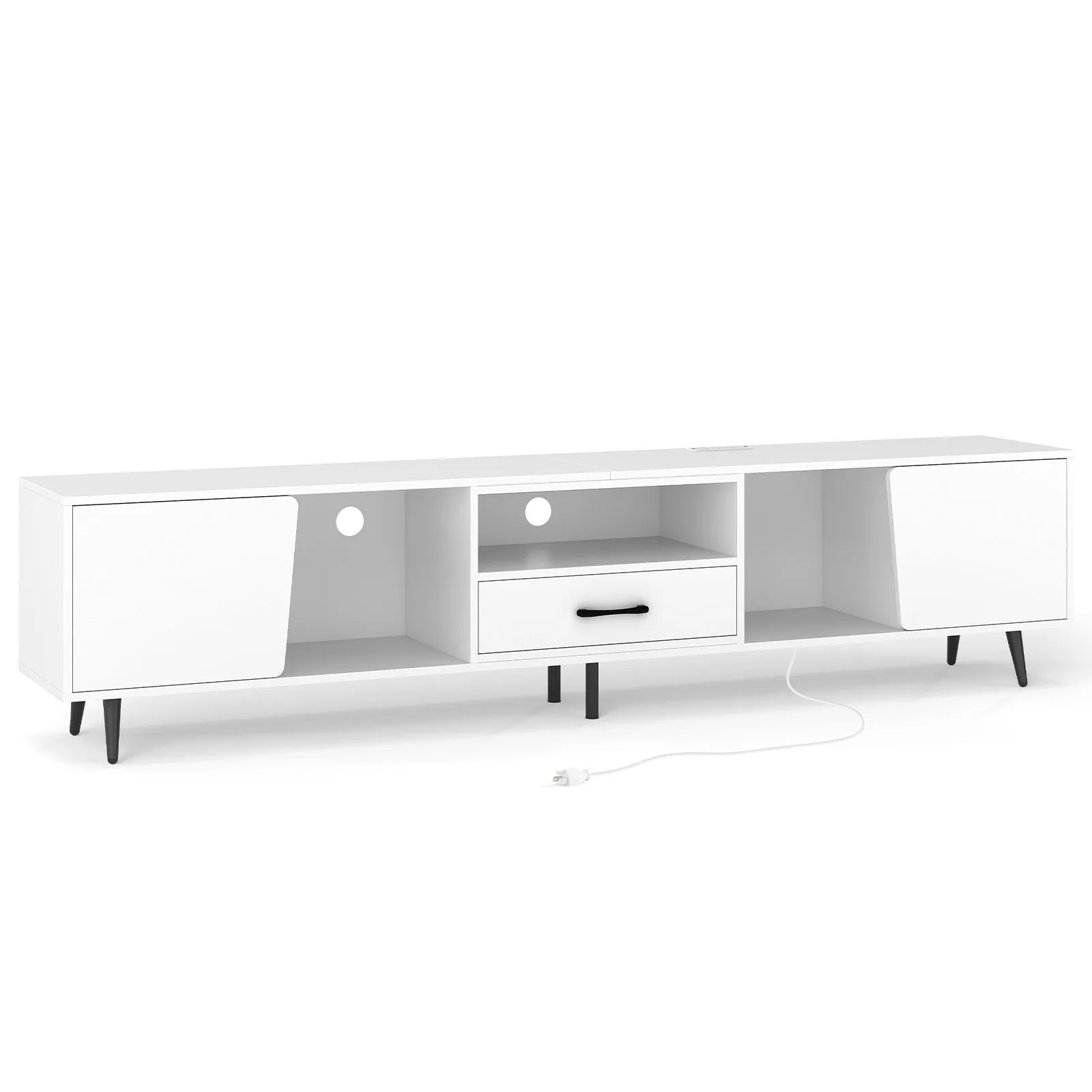 

79" TV Stand for TVs up to 90 Inches Entertainment Center with AC Outlets