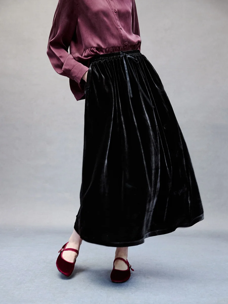 

Новая бархатная драпированная юбка ZBWY для весны и лета, облегающая, с эффектом похудения, в стиле микро-мини, повседневная, модная, женская