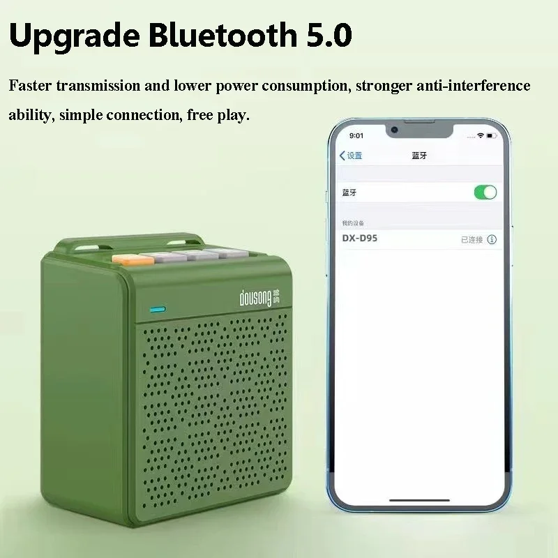 Mini lecteur de musique MP3 sans fil, haut-parleur Bluetooth Portable, connexion TWS, barre de son stéréo, enregistreur, Support de carte FM TF, écouteurs