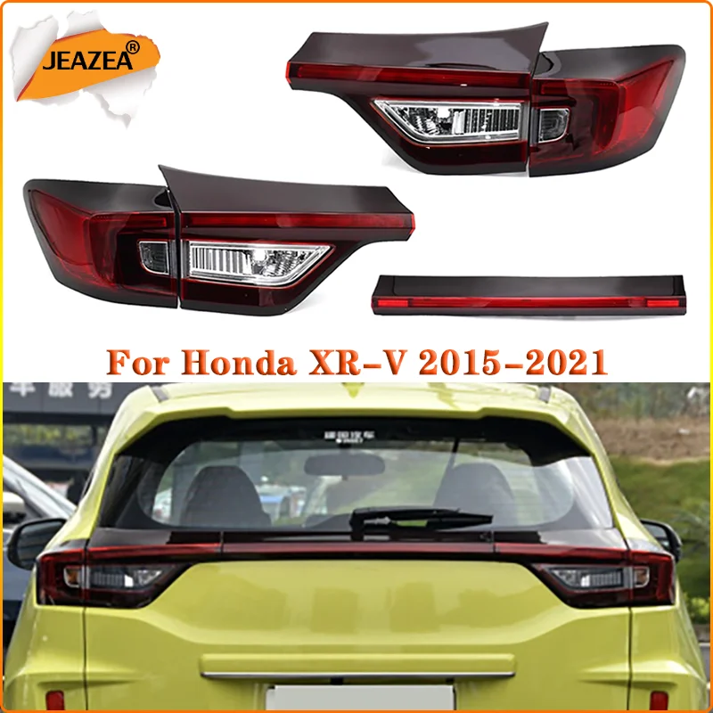 

JEAZEA For Honda XRV XR-V 2015-2021 Rear Bumper Tail Light Brake Lamp Warning Light Taillight Tail Lamp Car Accessories