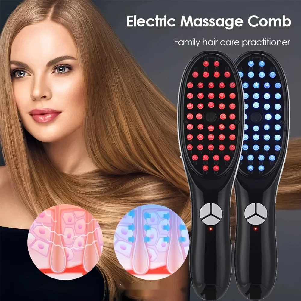 

Vibrating Scalp Massager USB Rechargeable Portable Vibrating Scalp Massager Comb Handheld hair care comb electric scalp massager