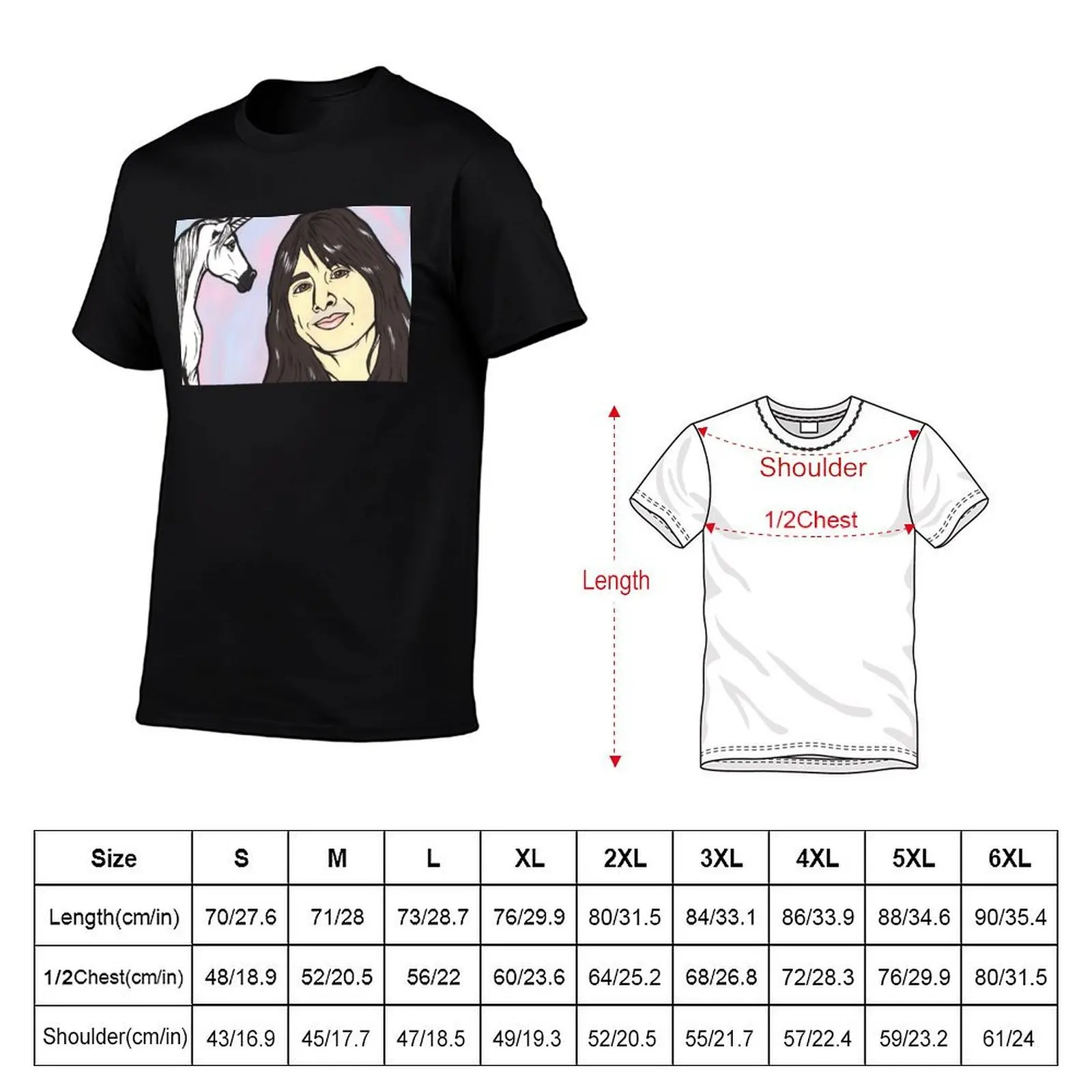 Steve Perry and Unicorn T-Shirt Running Performance Short Sleeve Tee
