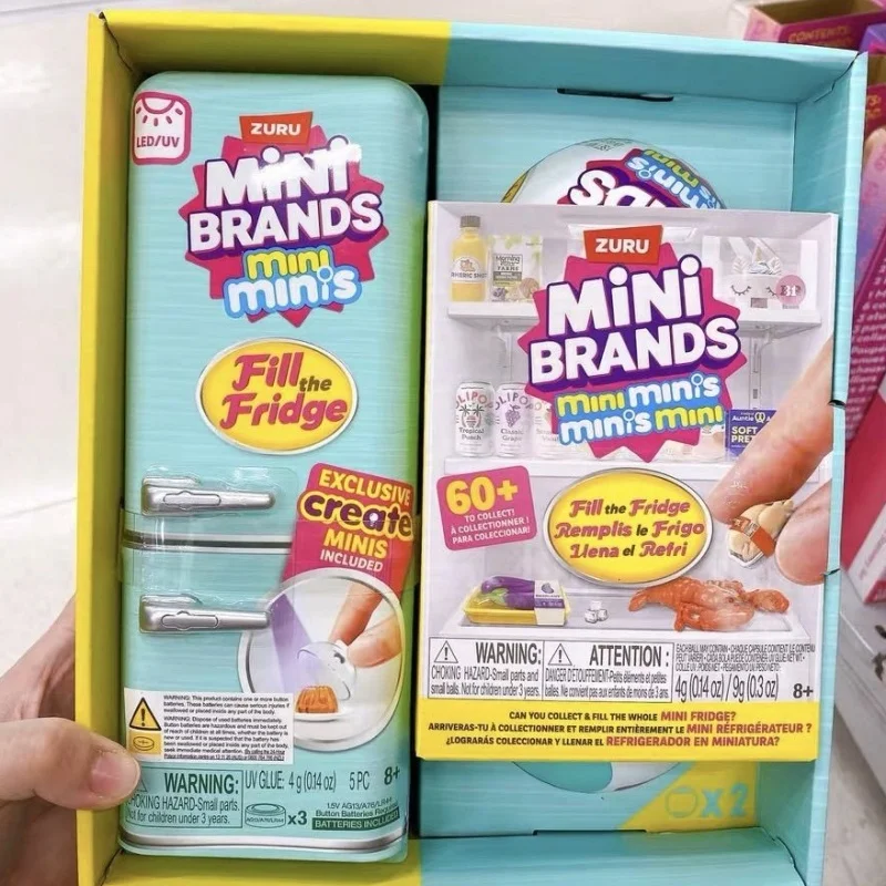 

New Genuine Zuru Mini Fridge Blind Box Mini Mystery Boxes Trendy Model For Role Play Home Miniature Refrigerator Collectible Toy