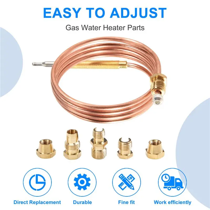 A77I 900 مم موقد غاز مجموعة الحرارية العالمية M6X0.75 مع المكسرات المسكوبة (خمسة) استبدال الحرارية