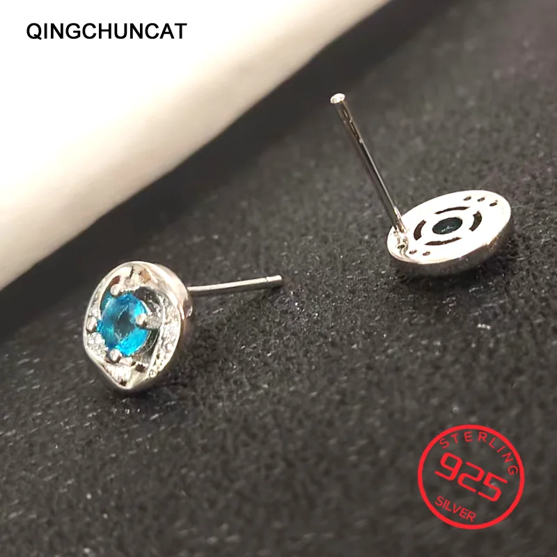 

1.0ctw Moissanite Stud Earring Modern Design Fashion Daily Jewelry Gift Original 925 Sterling Silver Earrings For Women