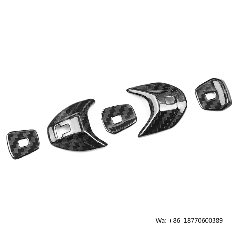 

ES Carbon fiber innovation Design Center gear button sticker For Corvette C8 (20-24)