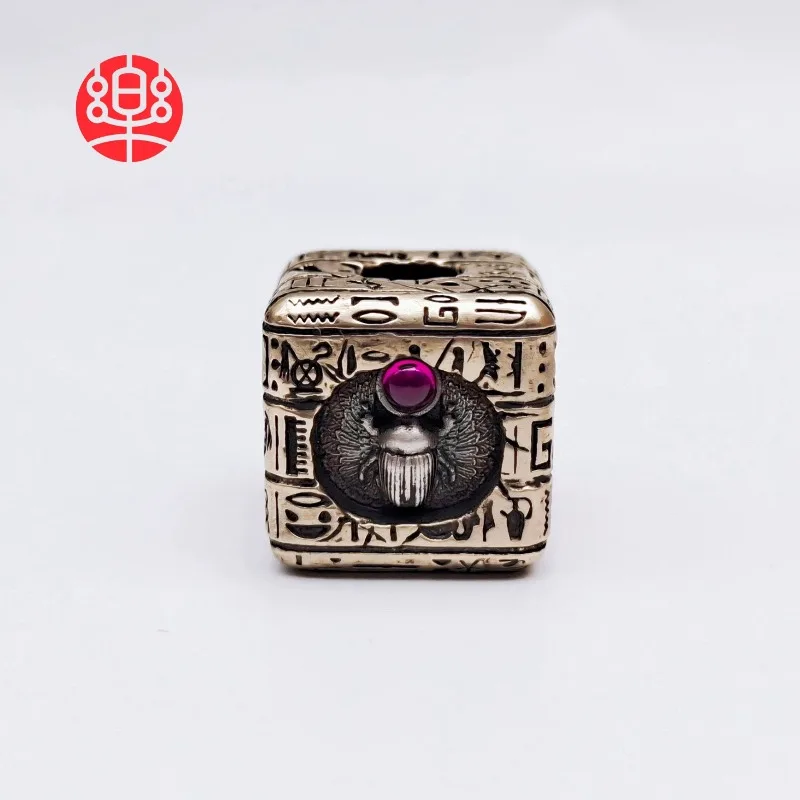 ลูกบาศก์อียิปต์ EDC ของเล่นคลายเครียดแบบพกพาสำหรับกิจกรรมกลางแจ้ง